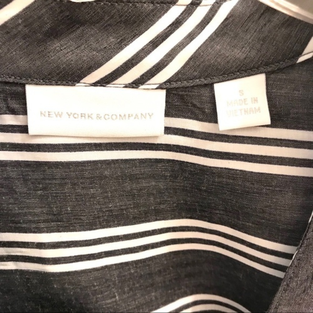 New York & Company Striped Ladies Blouse - Picture 4 of 10